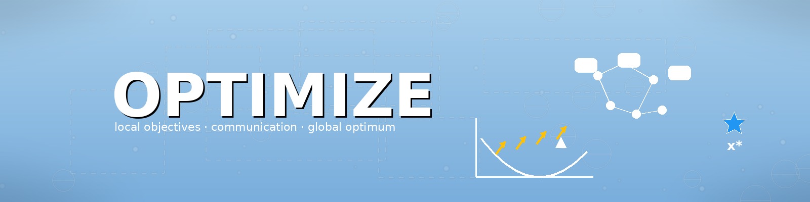 Distributed optimization illustration